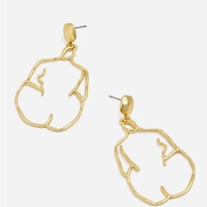 Madewell Artistic Gold Statement Earrings